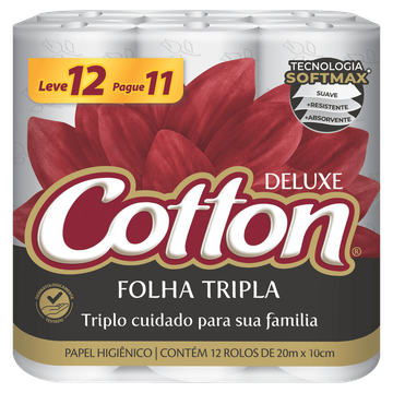Papel higiênico Cotton folha tripla