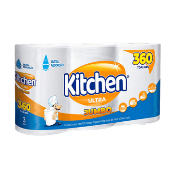 Papel toalha Kitchen jumbo