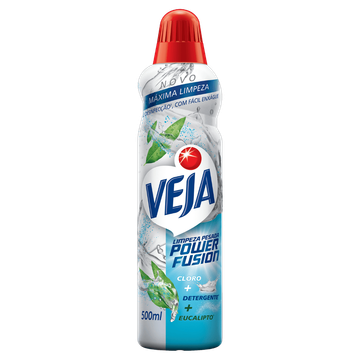 Limpador Limpeza Pesada com Cloro e Detergente Eucalipto Veja Power Fusion