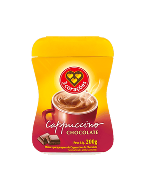 Cappuccino Solúvel Chocolate 3 Corações
