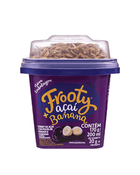 Sorbet de Açaí com Granola e Banana Frooty