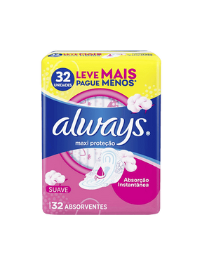 Absorvente Maxi Proteção Seca com Abas Always
