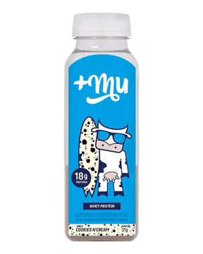 Whey Concentrado sabor Cookies N'Cream Garrafinha +Mu