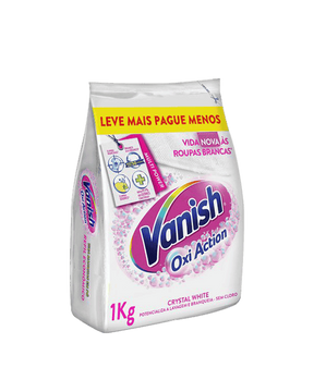 Tira Manchas em Pó Crystal White Oxi Action Refil Econômico Vanish